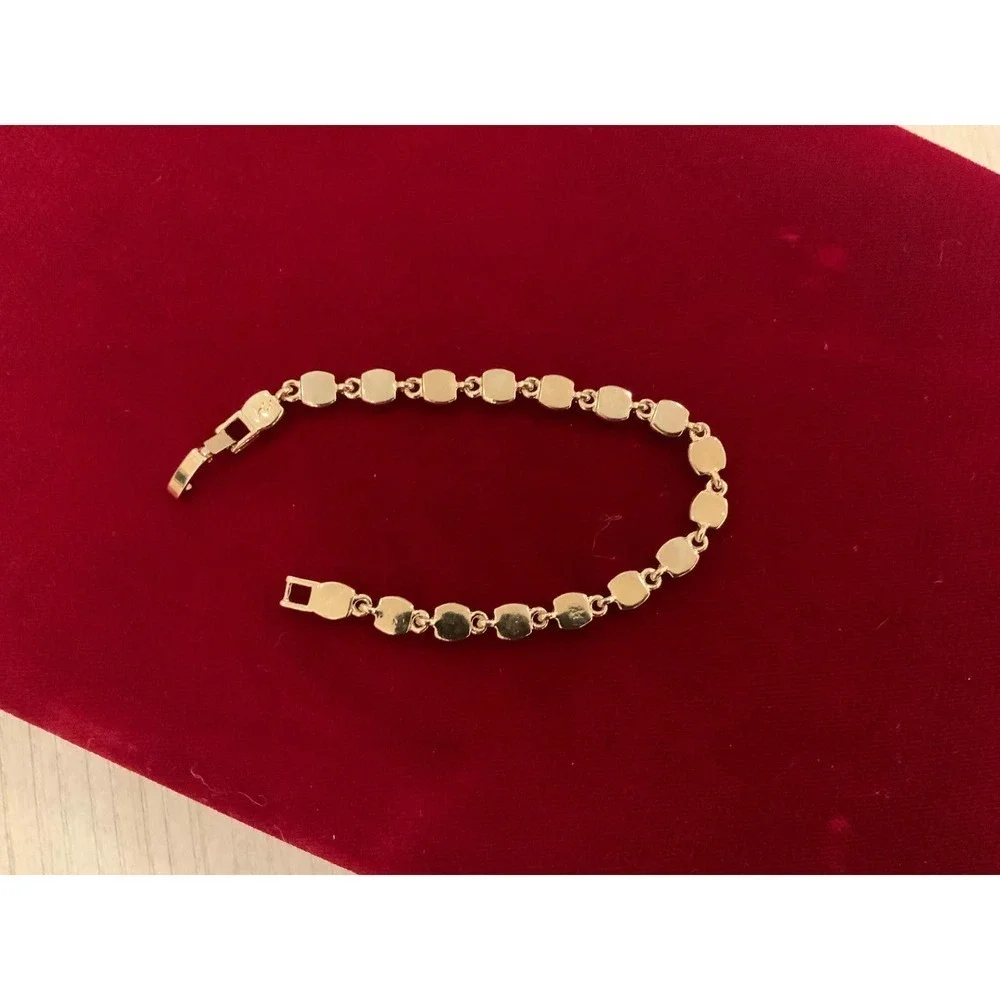 Signed LC Gold Tone Bracelet